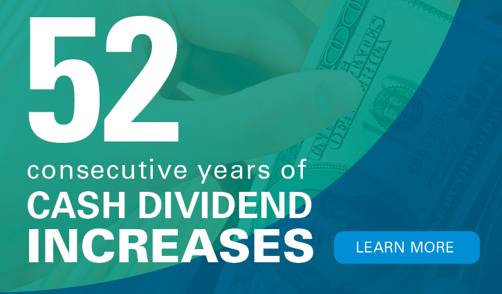 52 Years of Consecutive Dividend Increases